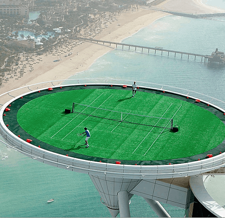 ドゥバイにある有名なテニスコー