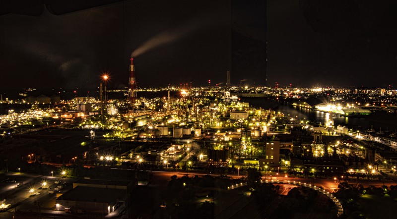 四日市工場の夜景