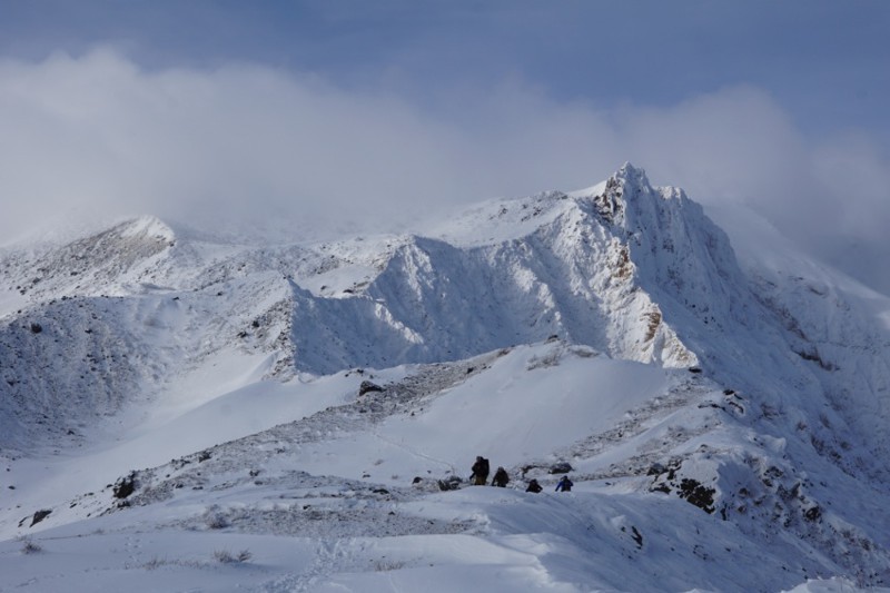 厳冬期の磐梯山