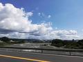 日田にライドした際の青空