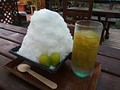 シャインマスカット使った氷(^