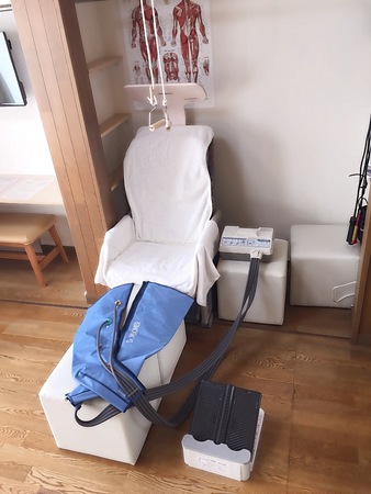 足の疲れ、むくみも取れる設備。