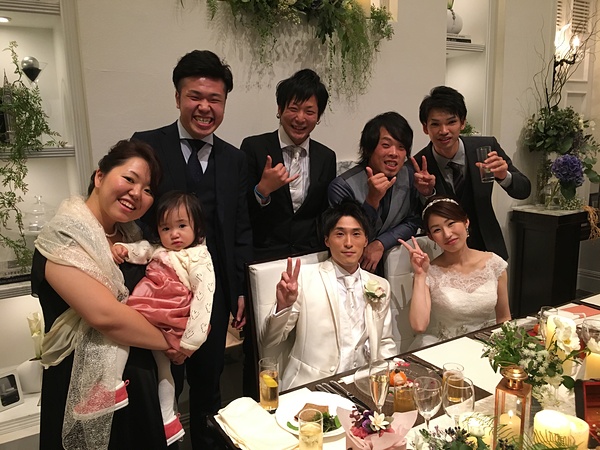 メンバー結婚式にて