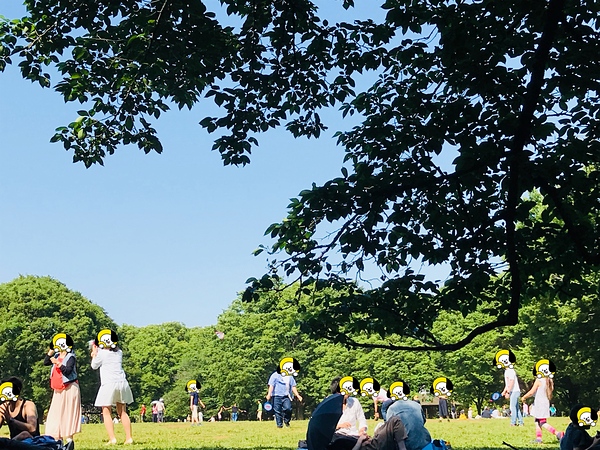 この前は公園に遊びに行きました
