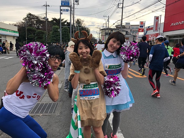 仮装で大会も出場しました。