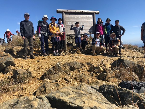 福智山 山頂にて