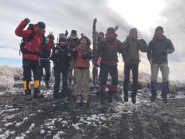 久住 三俣山 山頂にて