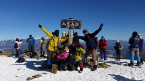 入笠山（雪山)にて