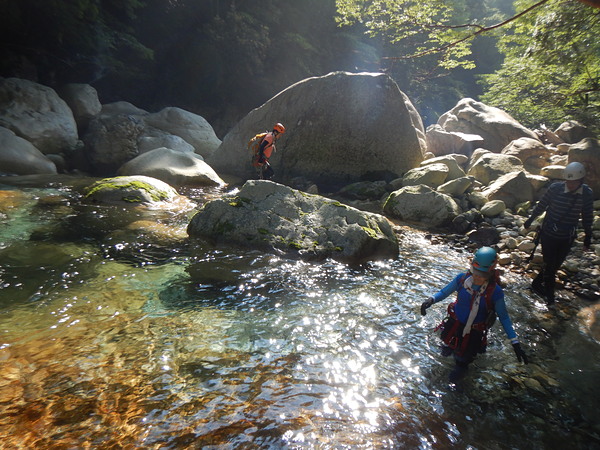 沢登り　前鬼川