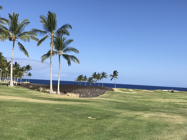 ハワイ島でゴルフ