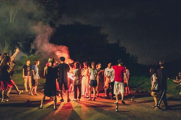 夏合宿 花火大会