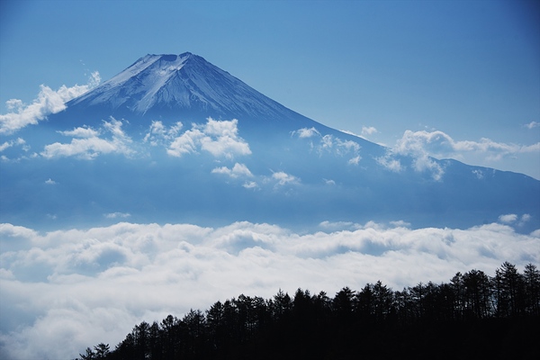 三ツ峠・午後の富士