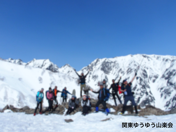 残雪期唐松岳