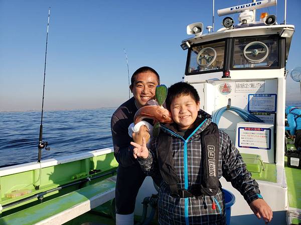 東京湾　子供が釣り上げたホウボ