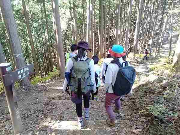 秋の紅葉登山 高水三山