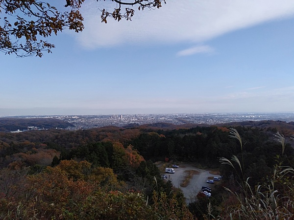 龍籠山展望台の景色（城山湖）