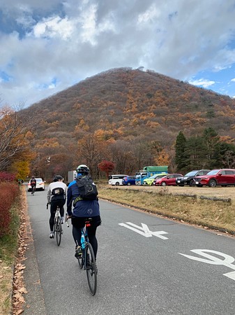 榛名山で紅葉ライド