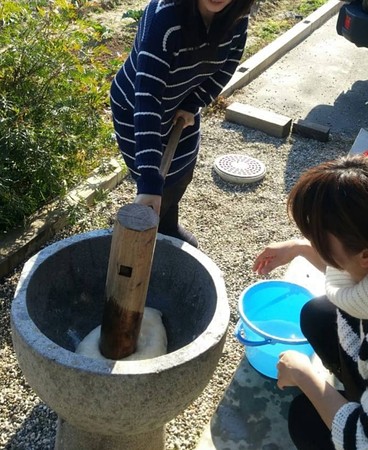 餅つき！