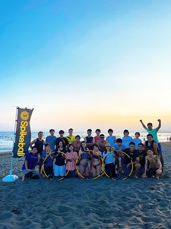 spikeballしよう‼️‼️