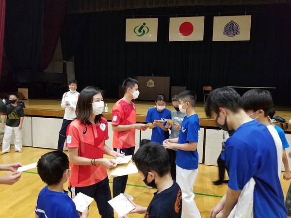 オリンピック日本代表選手が激励