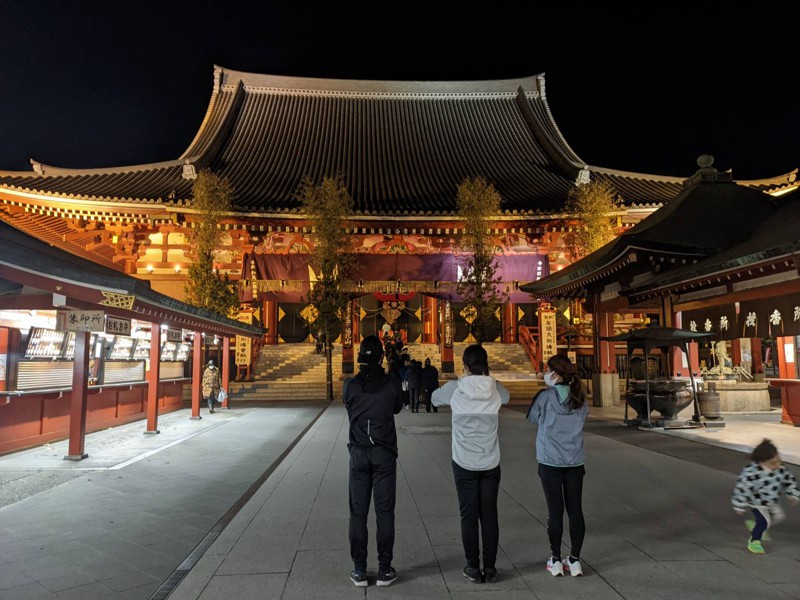 浅草寺夜ラン