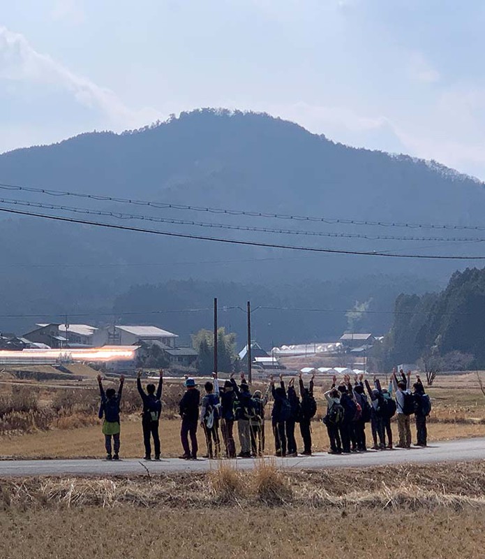 高野山のどかな田園風景で^^/