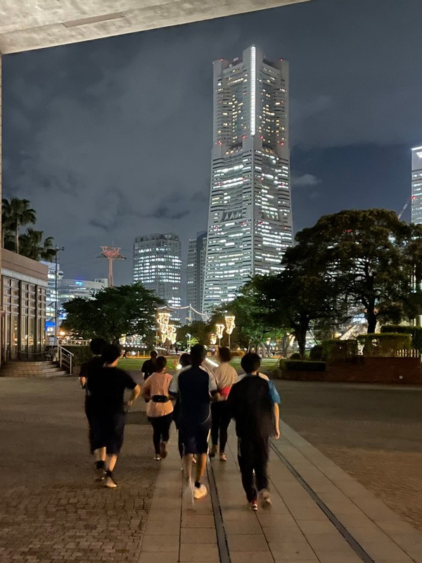 夜ランの様子です