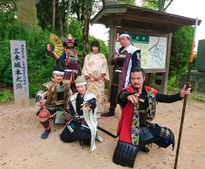 三木城にて映像撮影