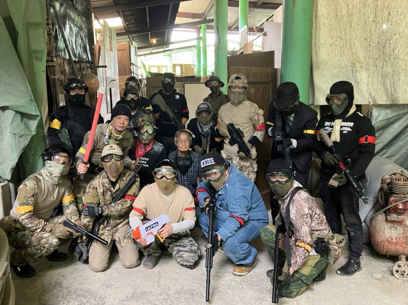 山口県のインドアフィールドにて