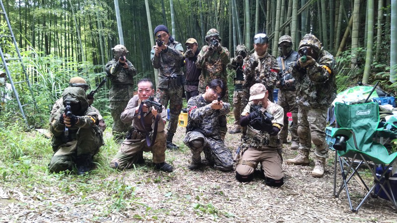 ７月山口県竹藪フィールドにて