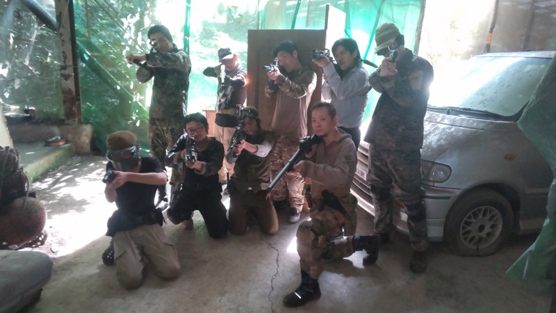 ９月インドアフィールドにて