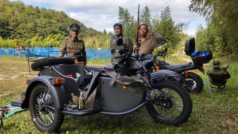 玖珂にて。 凄いバイクだ❗️