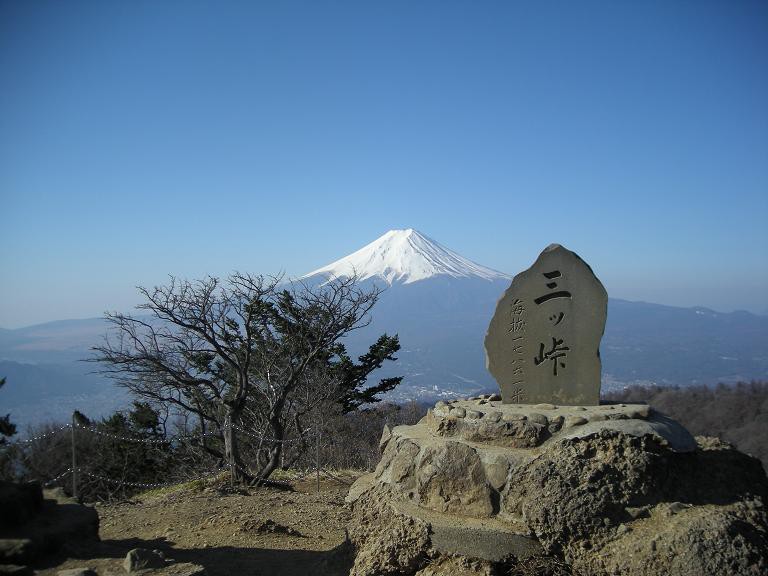 山梨 三ツ峠山より富士山眺望