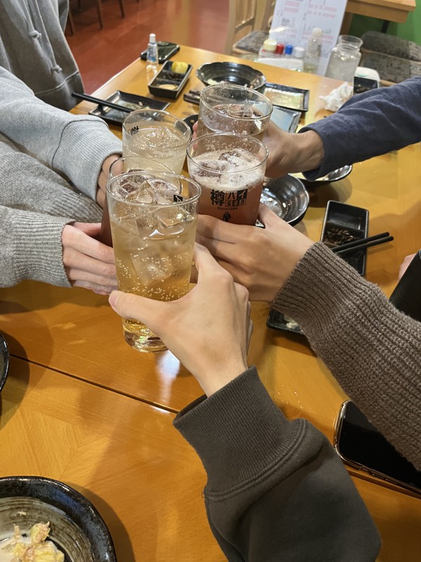 自由参加ですが、飲み会もあり