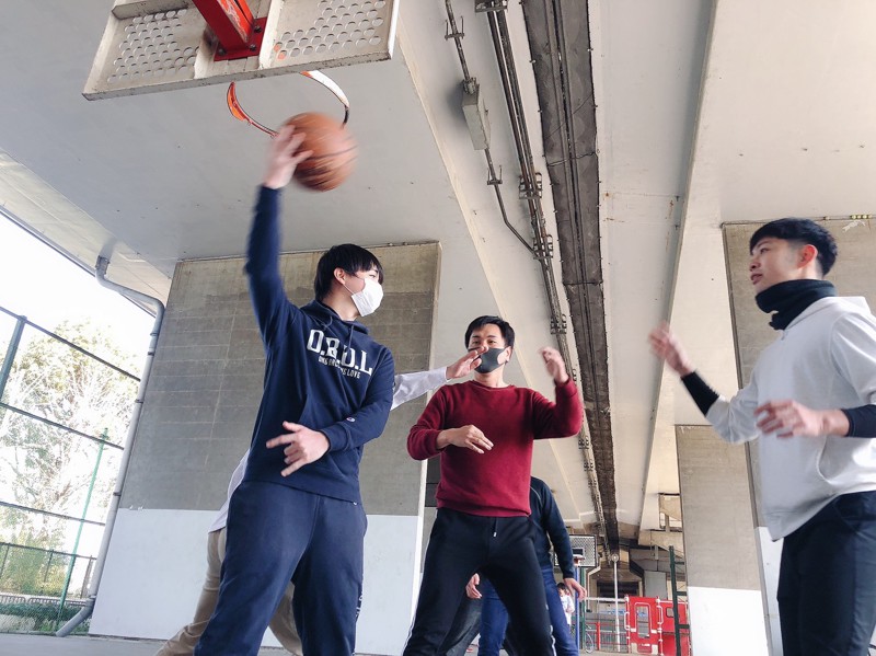 バスケを楽しんでます!