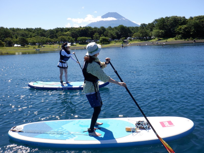本栖湖でsup✨