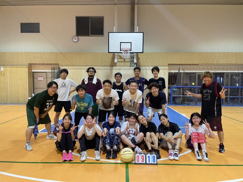 バスケの集合写真