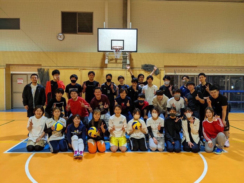 バレーの集合写真