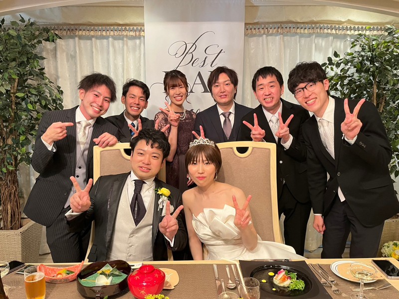 メンバーの結婚式に参加