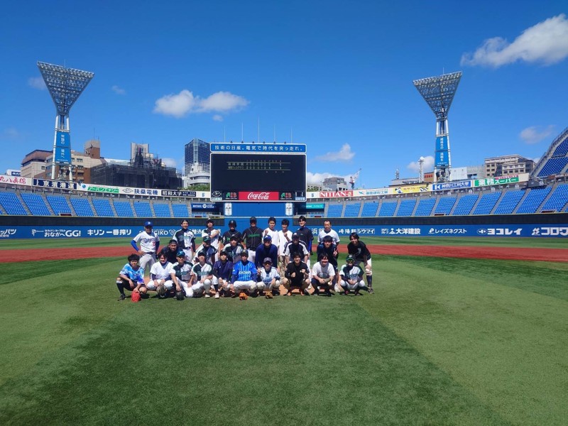 横浜スタジアムで紅白戦⚾️