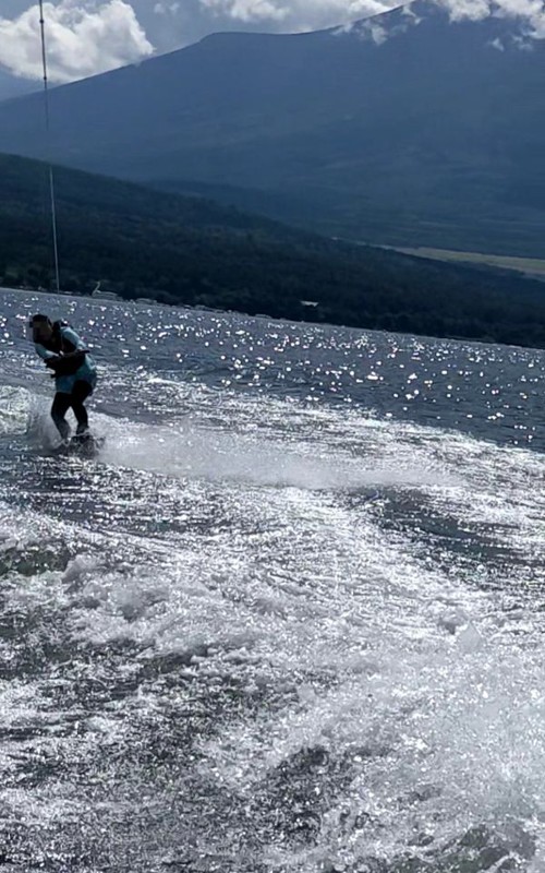 ウェイクボード女子IN山中湖☆