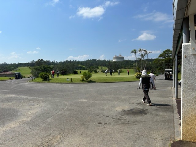 天気も最高です。スコアーは？笑