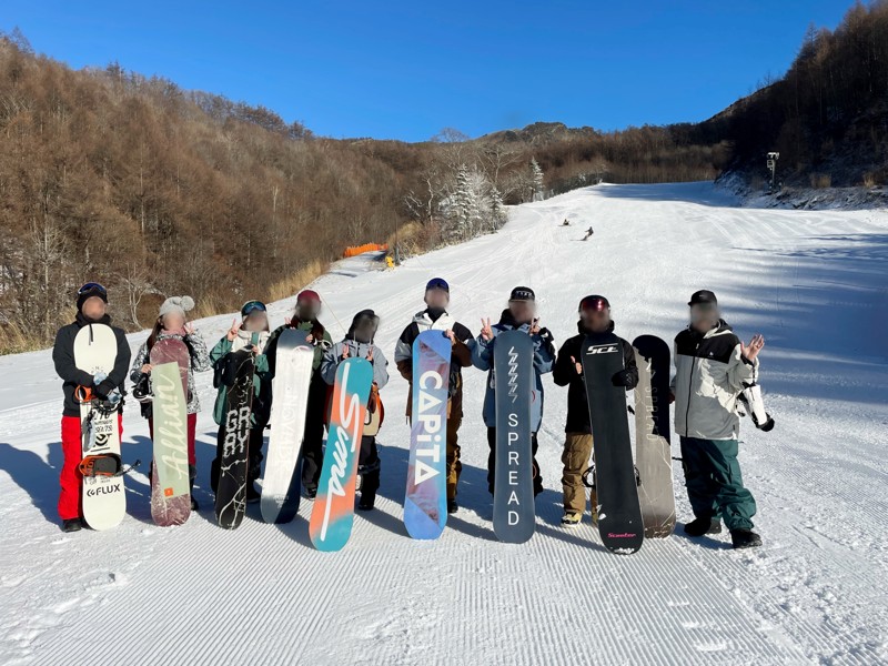 昨年の初滑りです。@川場