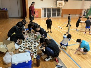 手分けして 準備と片付け