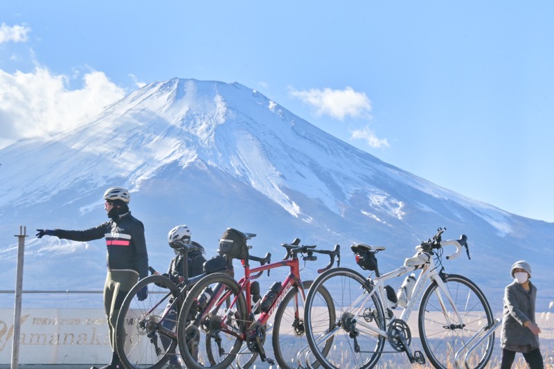 富士山近くを走ったり