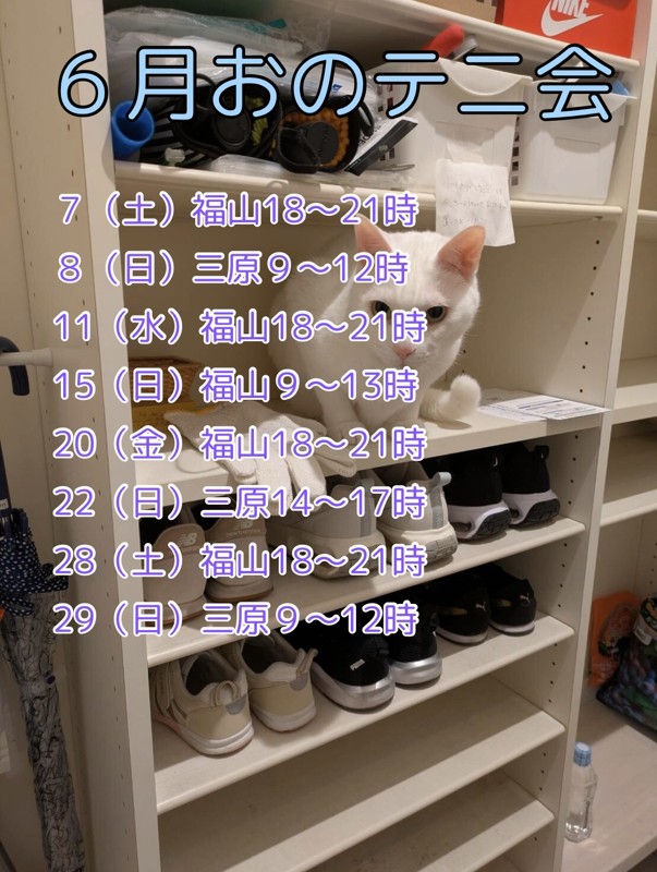 2025/06の日程です。
