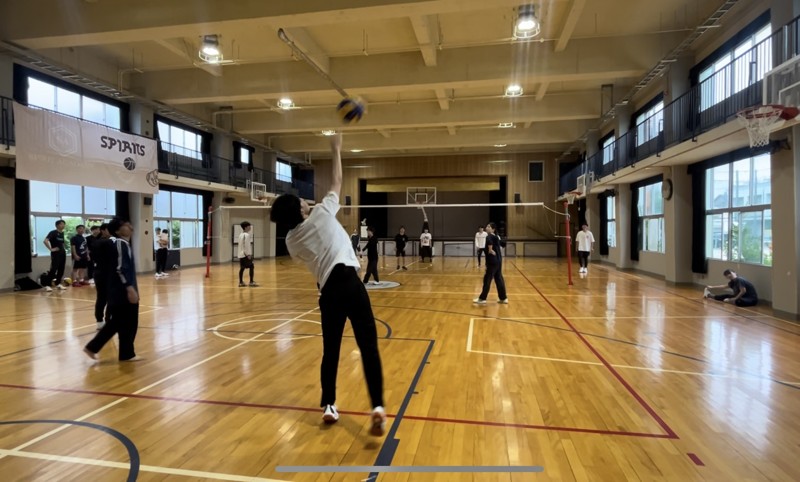 試合風景をパシャリ