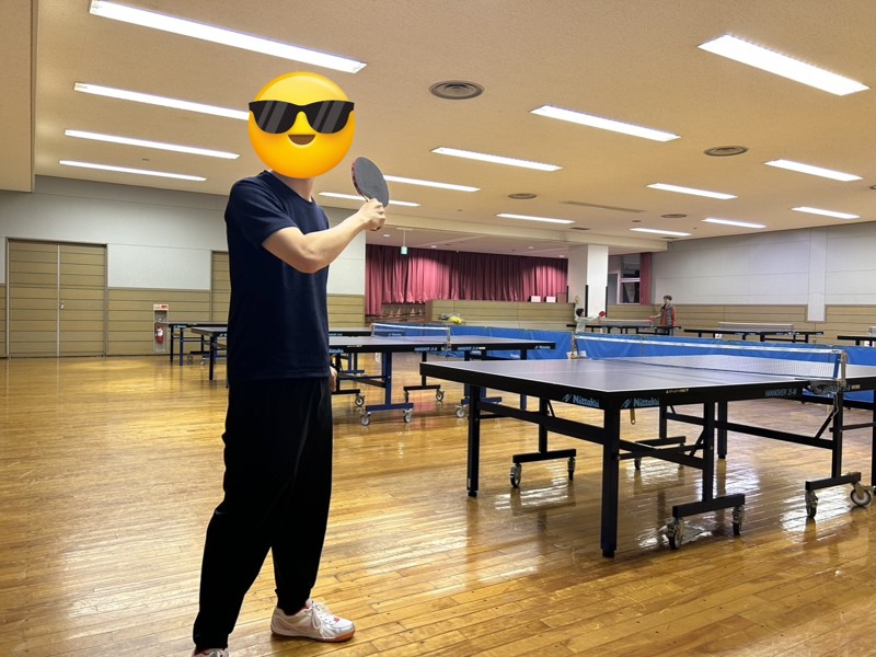 主催者と一緒に卓球しましょう！