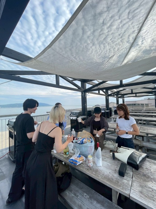 みんなでBBQ