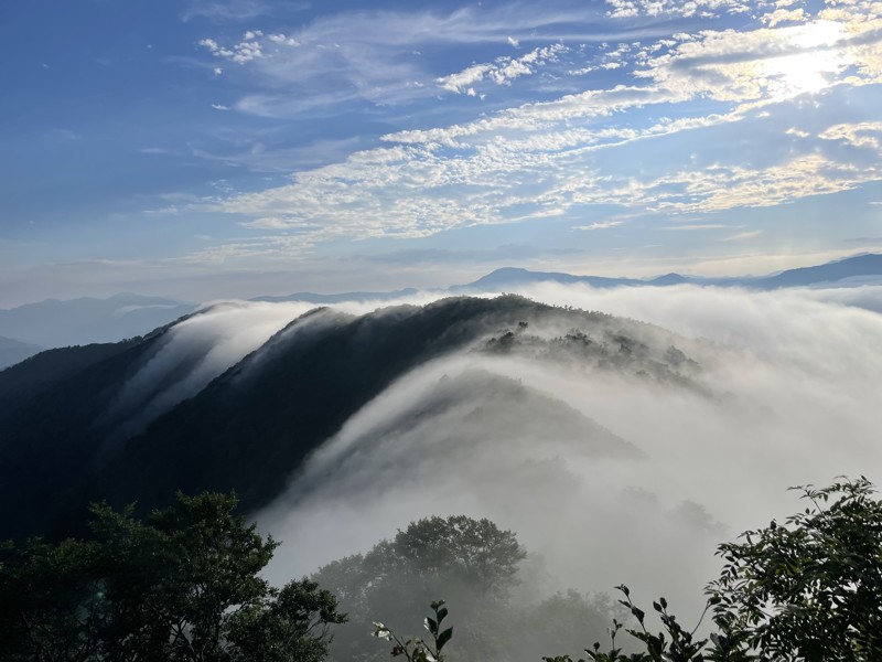 枝折峠からの滝雲